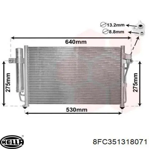 Радіатор кондиціонера AC679000S Mahle Original
