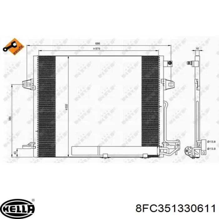 Конденсатор кондиціонера FPS FP46K146 ціна, від 71.59 USD