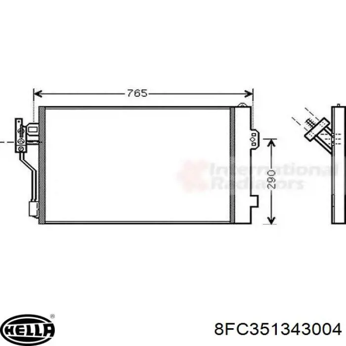 Радіатор кондиціонера C12104 Sato Tech