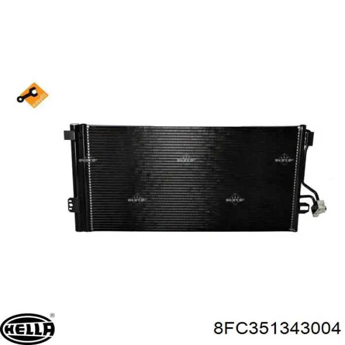 8FC351343004 HELLA радіатор кондиціонера