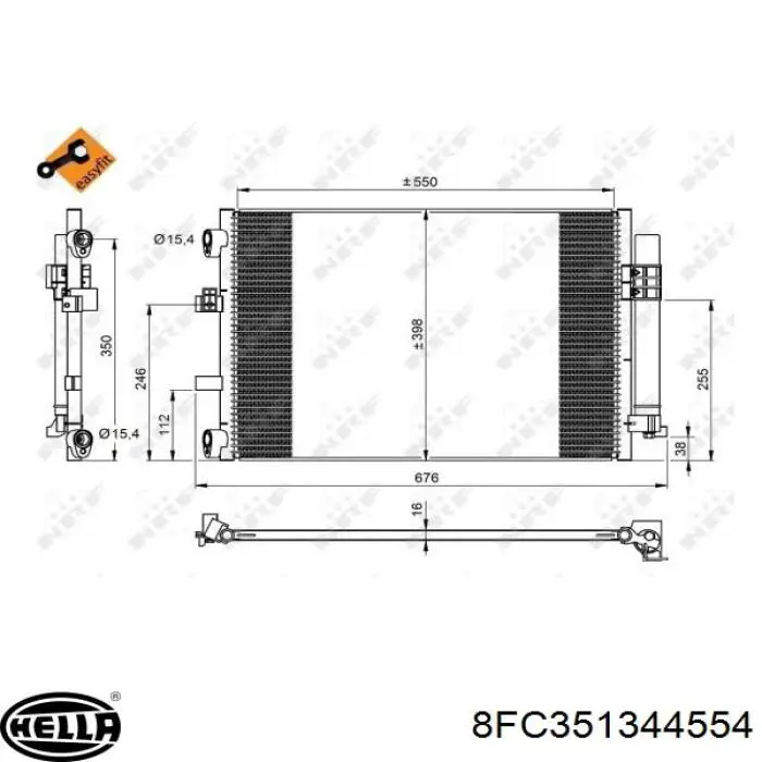 Купити RC940222 Signeda Радіатор системи охолодження кондиціонера