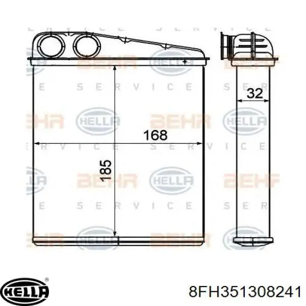 Радіатор пічки BR065 Magneti Marelli