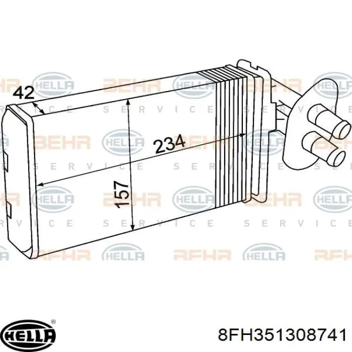 Радіатор пічки PRS2113 Patron