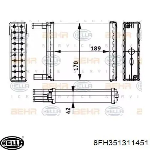 Купити Радіатор пічки Ford Taunus '80 GBS.GBNS