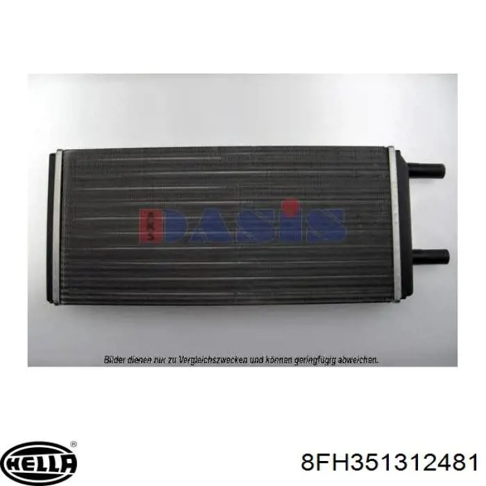8FH351312481 HELLA Радіатор опалювача салону