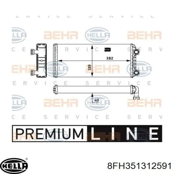 Радіатор пічки (обігрівача) Volvo 85104947 ціна, від 34.69 USD