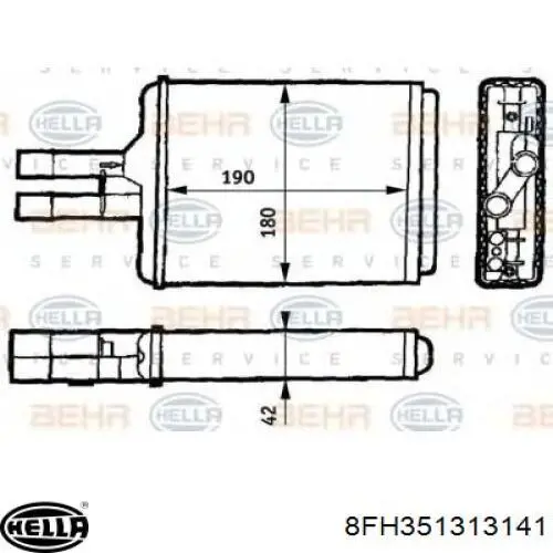 Радіатор пічки (обігрівача) H21307 Sato Tech