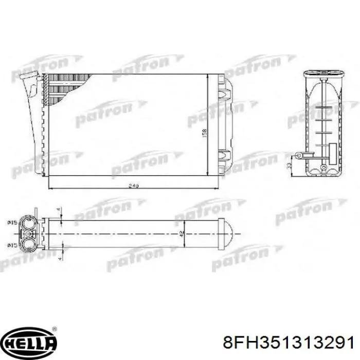 FP52N145 FPS радіатор пічки (обігрівача)