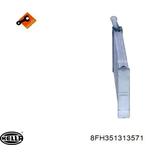 Радіатор обігрівача VALEO 811521