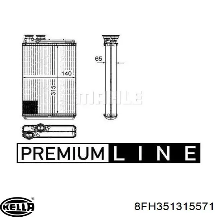 Радіатор пічки (обігрівача) AVA FP54N200AV ціна, від 46.20 USD