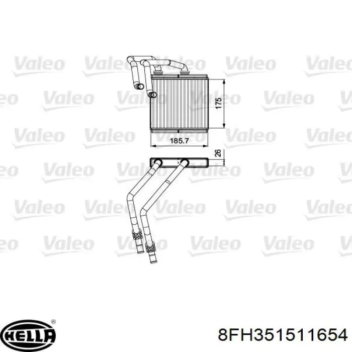 Купити 811544 VALEO Теплообмінник