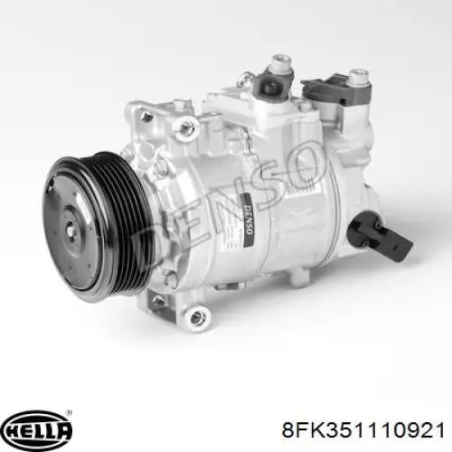 Компресор системи кондиціювання HELLA 8FK351110921 ціна, від 146.40 USD