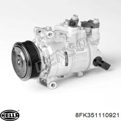 Компресор системи кондиціювання HELLA 8FK351110921 ціна, від 146.40 USD