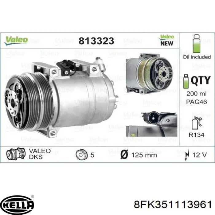 Купити 945651 Ford Компресор кліматичної установки