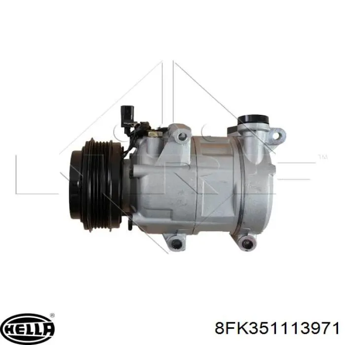 Компресор системи кондиціювання HELLA 8FK351113971 ціна, від 253.86 USD