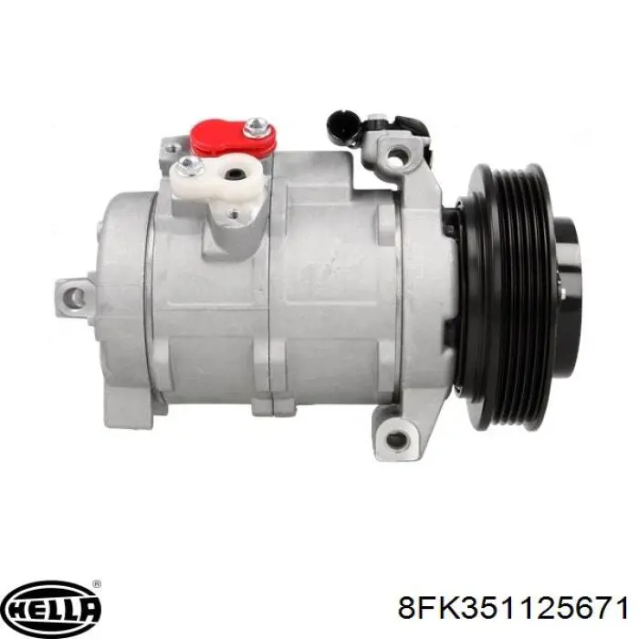 Компресор системи кондиціювання HELLA 8FK351125671 ціна, від 188.19 USD