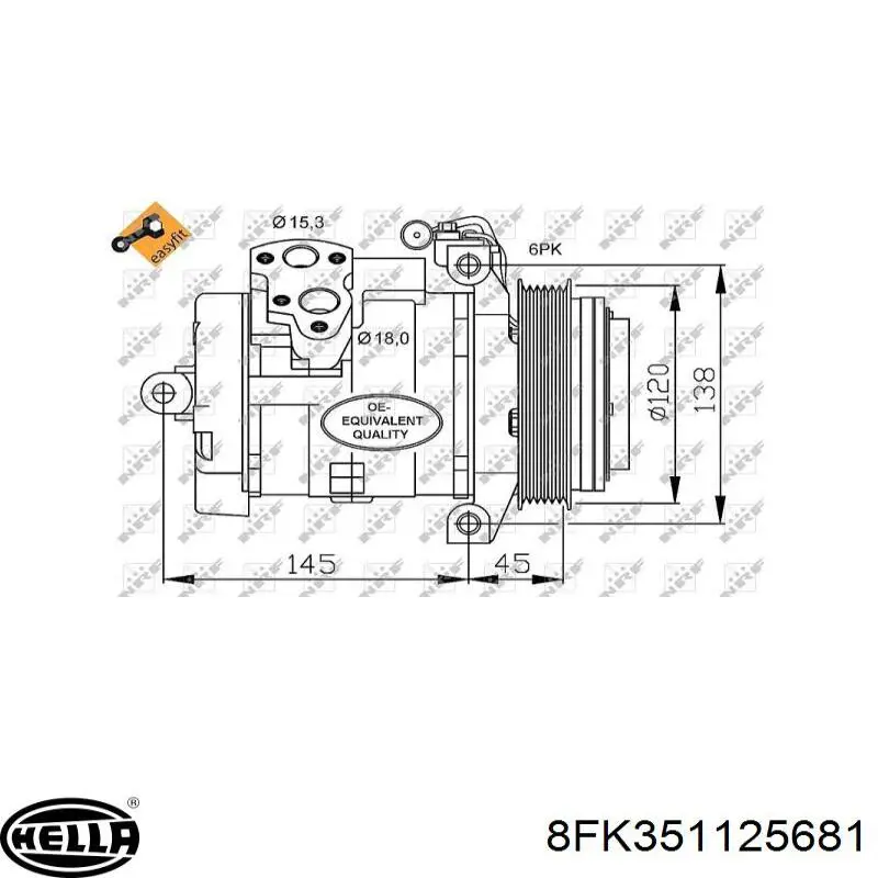 811188 VALEO Компресор холодоагенту