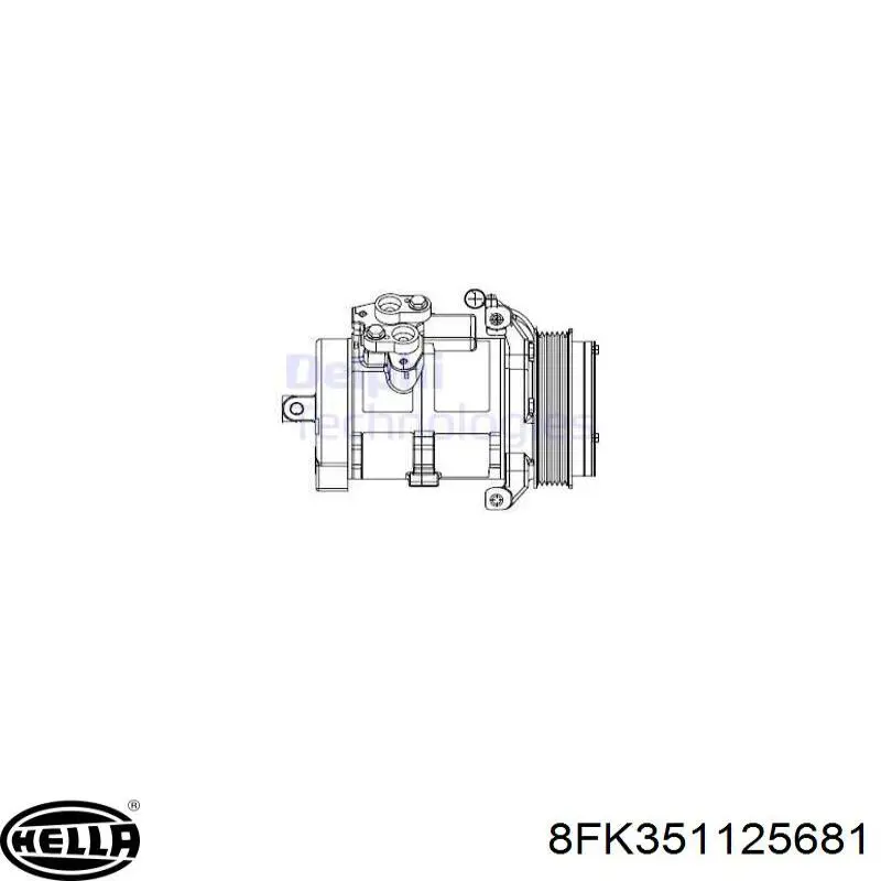 Компресор системи кондиціювання VALEO 811188 ціна, від 249.27 USD