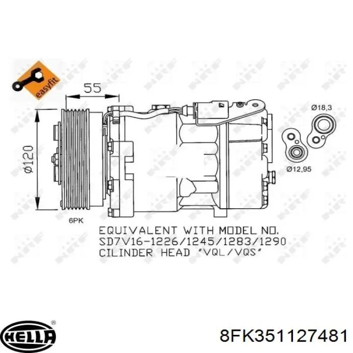 9550KS4S Polcar Компресор холодоагенту