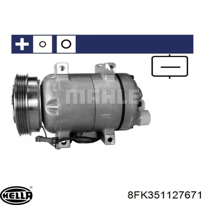 Компресор системи кондиціювання MSG AC0089 ціна, від 182.76 USD