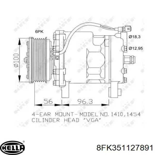 Насос кондиціонера Teamec 8600119