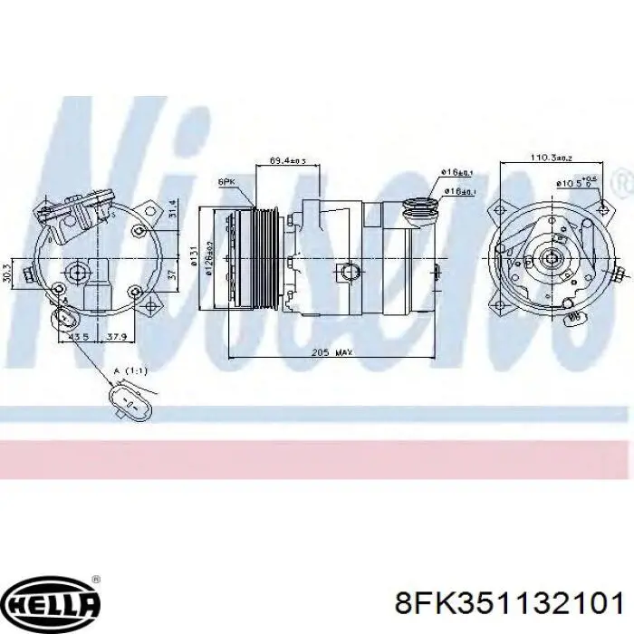 Компресор системи кондиціювання VALEO 699745 ціна, від 60.19 USD