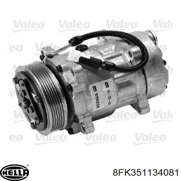 Компресор кондиціонера R1580037 Opel