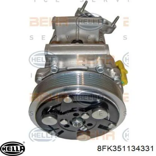 Компресор кондиціонера 9655191680 Fiat/Alfa/Lancia