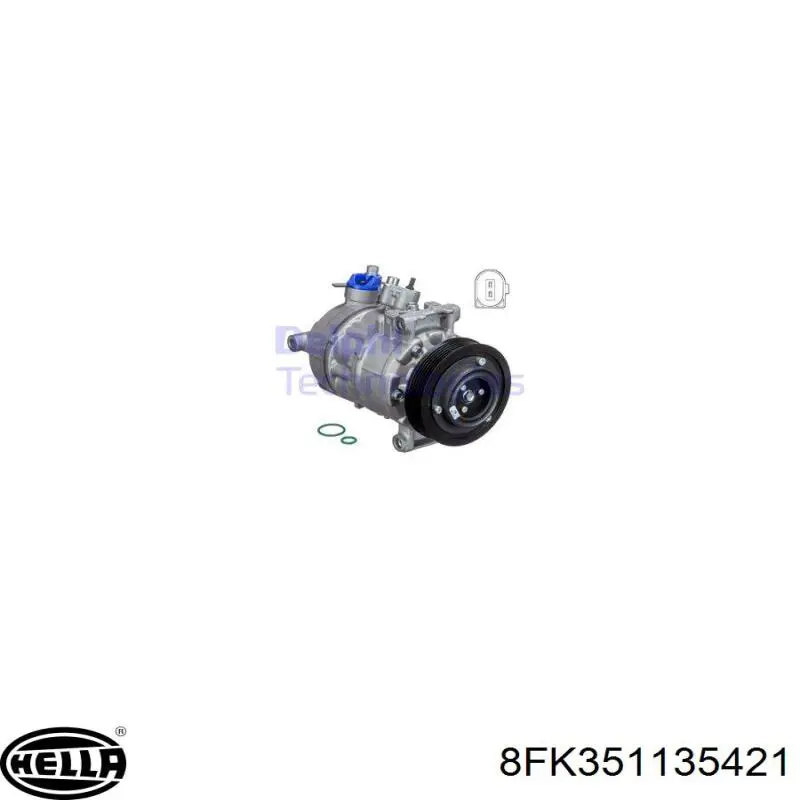 Купити 8FK351135921 VAG Компресор кліматичної установки