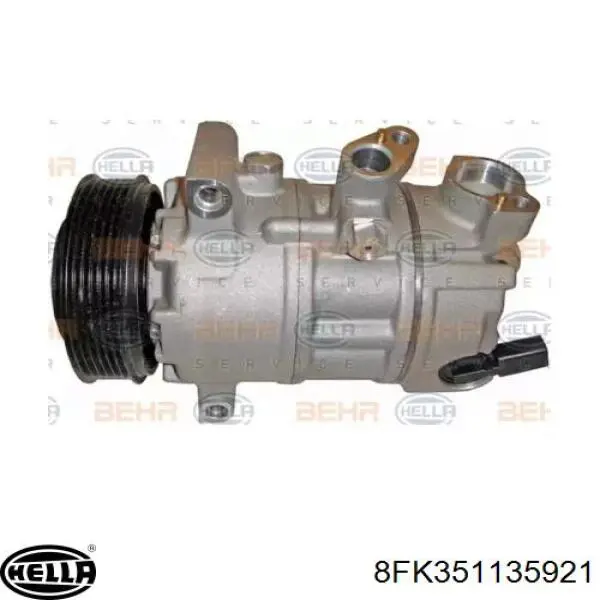 Компресор системи кондиціювання HELLA 8FK351135921 ціна, від 126.69 USD