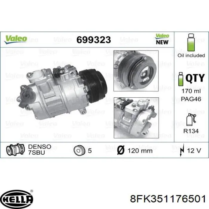 Купити 64528385921 BMW Компресор кліматичної установки