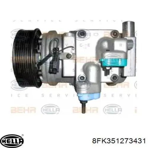 Компресор кондиціонера 8FK351273431 HELLA