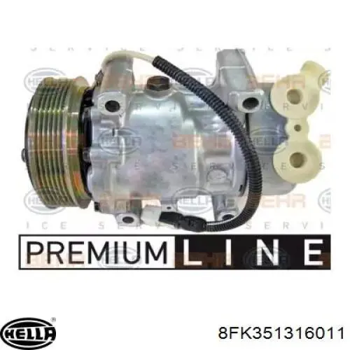 Компресор системи кондиціювання Sanden SD6V121421F ціна, від 186.20 USD