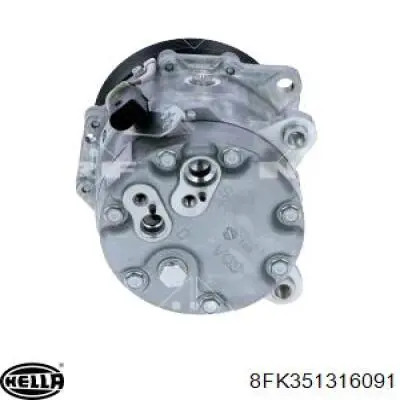 Купити 8FK351316091 HELLA Компресор кліматичної установки