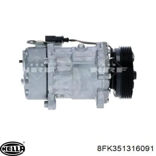 Компресор кондиціонера 8FK351316091 HELLA