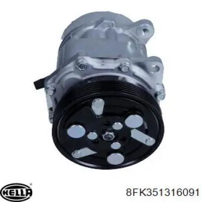 Компресор системи кондиціювання HELLA 8FK351316091 ціна, від 102.26 USD