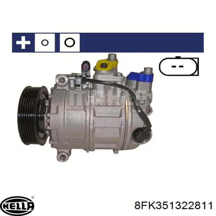 Купити 7P0820803D Porsche Компресор кліматичної установки