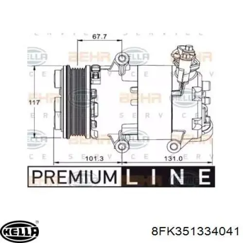 Компресор системи кондиціювання MSG Rebuilding 6G9119D629FE ціна, від 354.36 USD