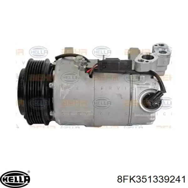 Компресор системи кондиціювання HELLA 8FK351339241 ціна, від 214.45 USD