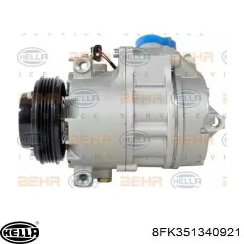 Компресор системи кондиціювання HELLA 8FK351340921 ціна, від 231.62 USD