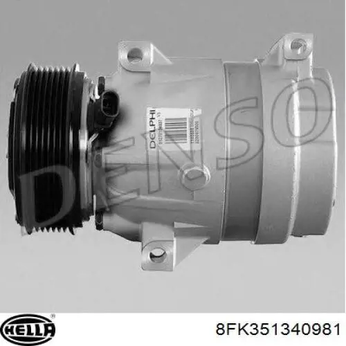 Компресор кондиціонера 8FK351340981 HELLA