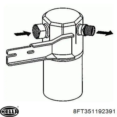 Ресивер-осушувач кондиціонера Mahle Original AD42000S ціна, від 30.78 USD