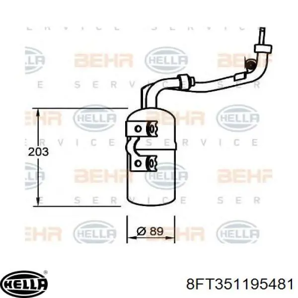 Ресивер-осушувач кондиціонера Opel 1618041 ціна, від 24.44 USD