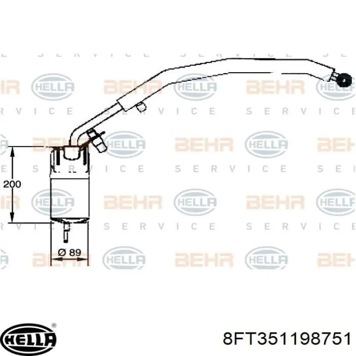 Ресивер-осушувач кондиціонера Ford 1A7H19E647AH
