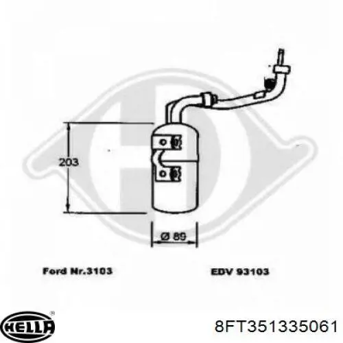 Купити 1232435 Ford Ресивер-осушувач кондиціонера