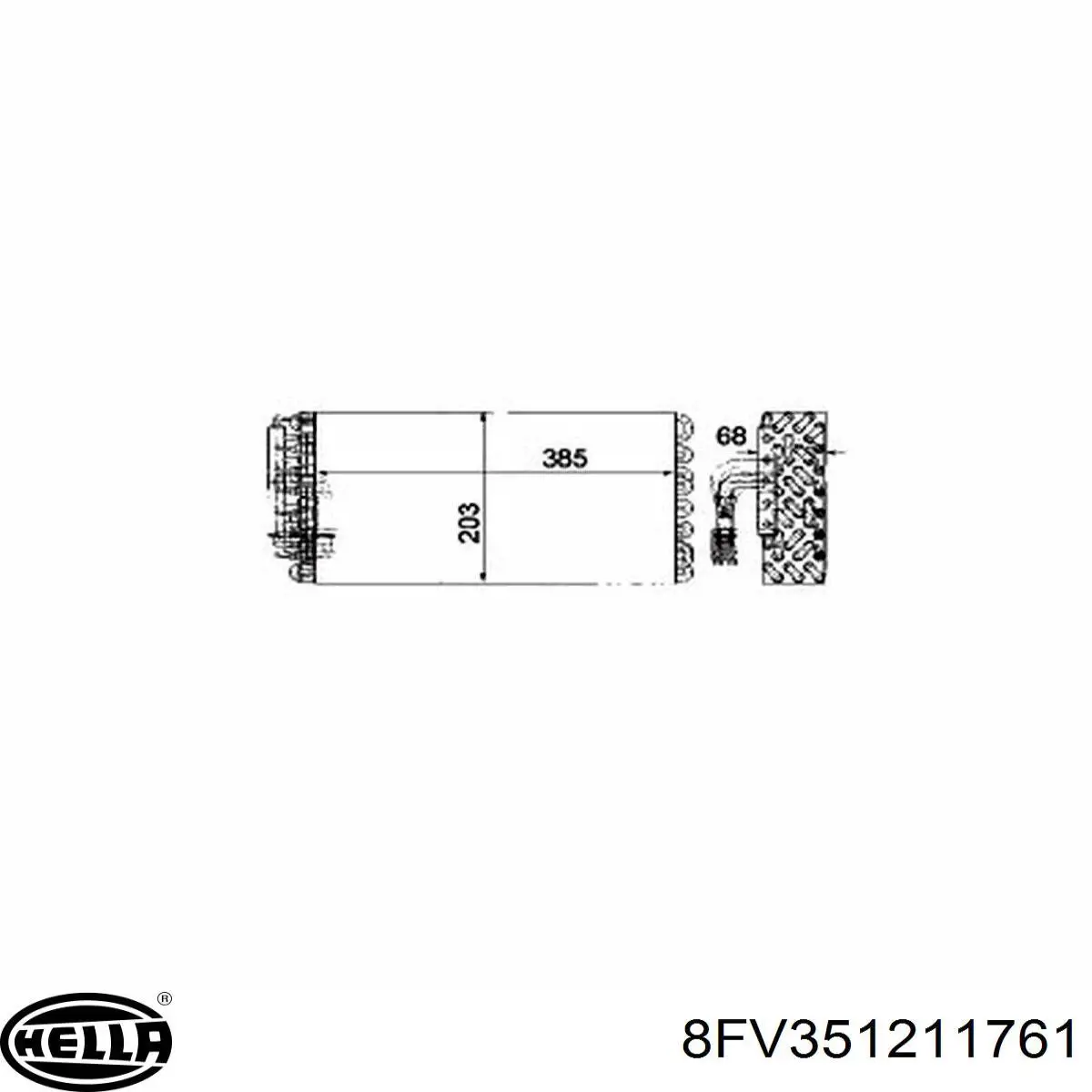 Купити 92244 Nissens Радіатор опалювача салону