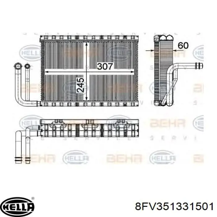 Купити 648097 Peugeot/Citroen Радіатор опалювача салону