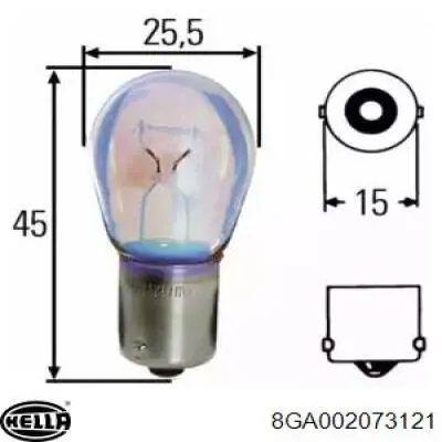 8GA002073121 HELLA Лампа автомобільна