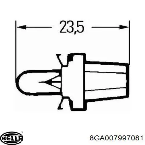3724100000 Magneti Marelli Лампа автомобільна