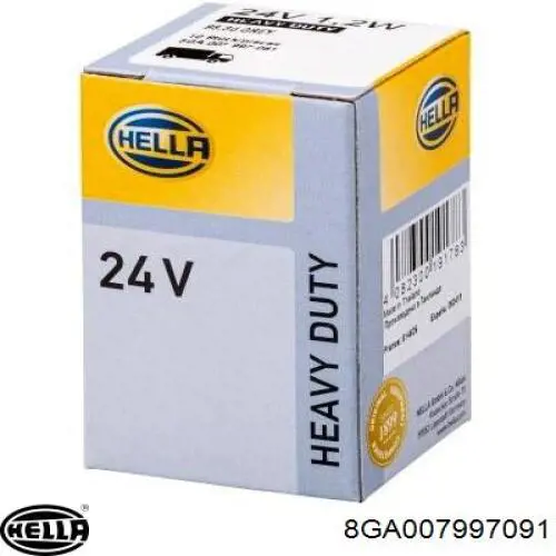 8GA007997091 HELLA Лампа автомобільна